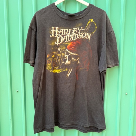 HARLEY DAVIDSON UNITED ARAB EMARITES UAE Pirate skull shirt men XL - Picture 6 of 7